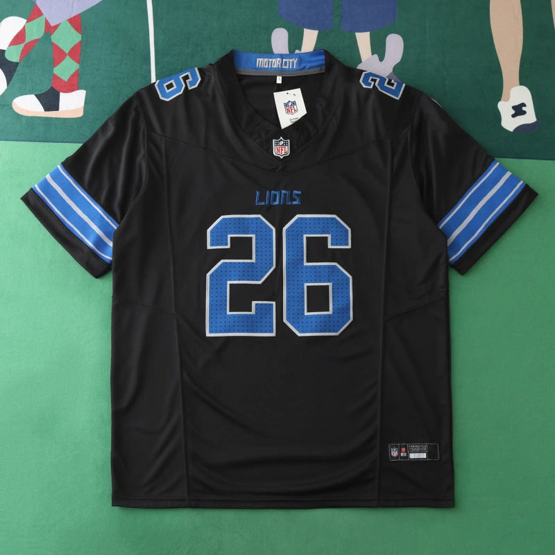 2425 Detroit Lions black 3th generation 26#GIBBS