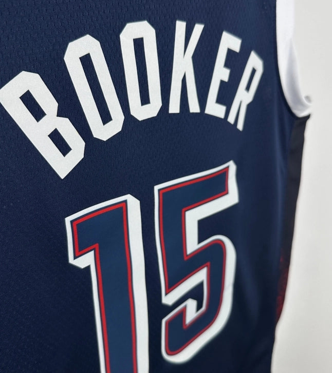 2024 USA national team dark blue 15 Booker