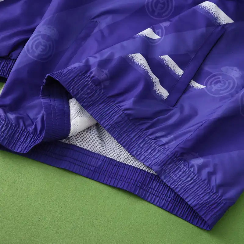 9596 Real Madrid CF purple Hooded windbreak