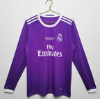 1617 season  Real Madrid away Champions League version Long sleeved Retro Fan version