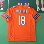 2425  Chicago Bears orange 3th generation 18#WILLIAMS