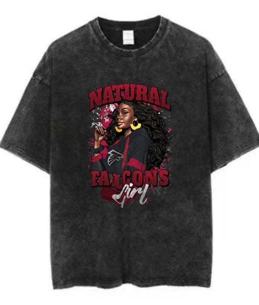 NATURAL GIRL FALCONS Vintage t-shirt 2506A0111