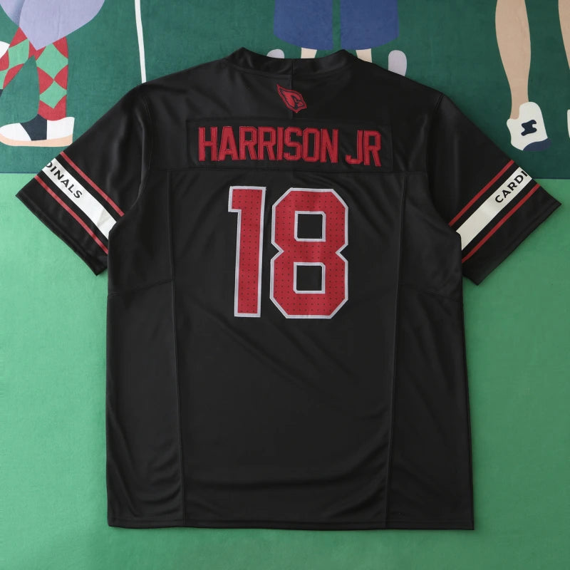 2425  Arizona Cardinals black 3th generation 18#HARRISON JR
