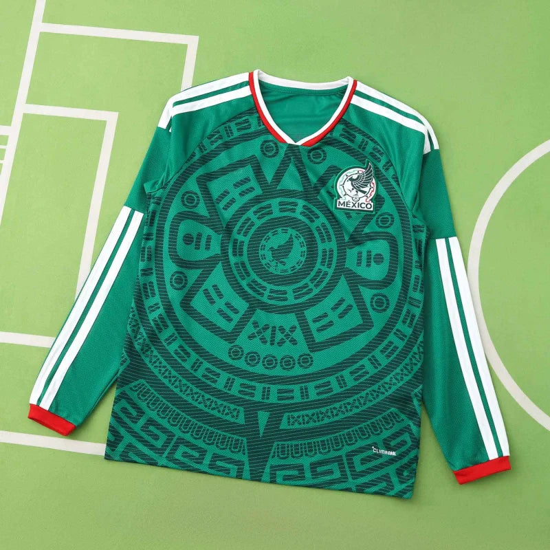 2026 FIFA World Cup Mexico home Long sleeve Fan version