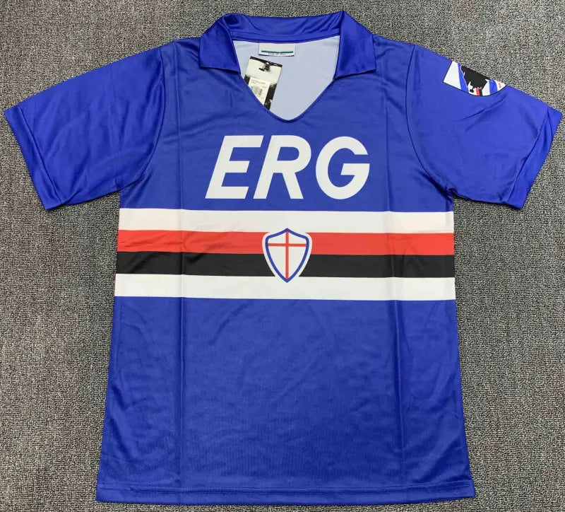 9091 season Sampdoria Home retro Fan version