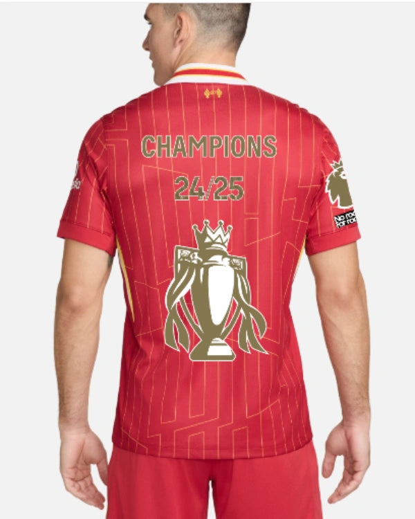Liverpool FC Champion Jersey +Golden champion logo Fan Version