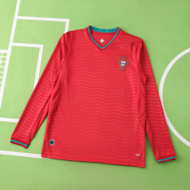 2026 FIFA World Cup Portugal home Long sleeve Fan version
