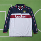 9798 season Manchester City F.C. away Long sleeved retro Fan version
