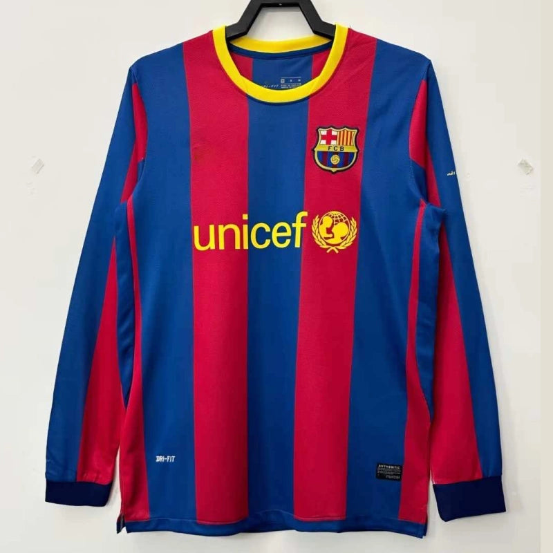 1011 season Barcelona Home Long Sleeved retro Fan version