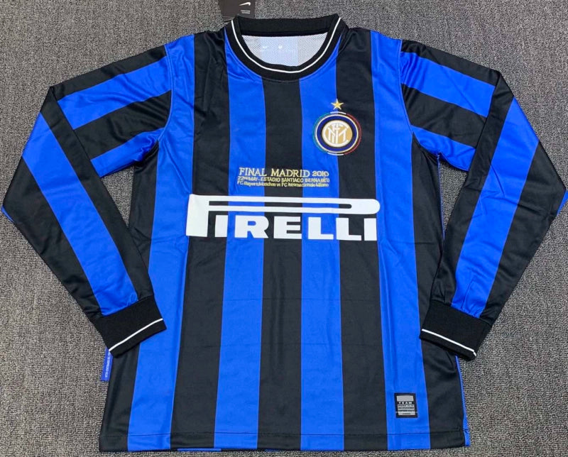 2010 season Inter Milan Home Long sleeved retro Fan version