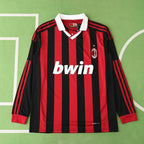 0910 season A.C. Milan home Long sleeve retro Fan version