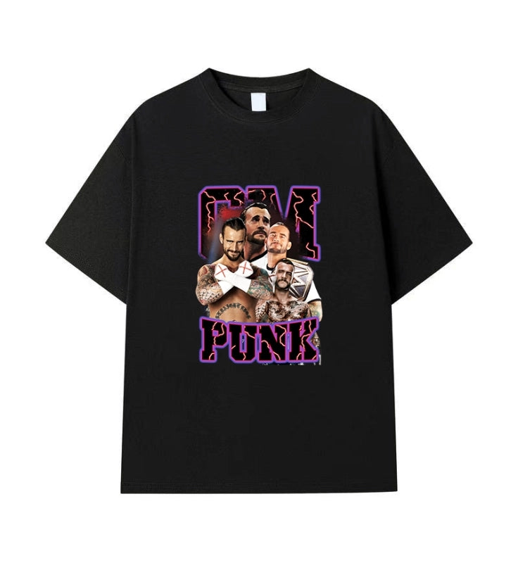 cm punk Vintage t-shirt  2506B090