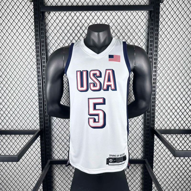 2024 USA national team white 5 Edwards