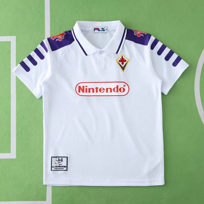 1998 ACF Fiorentina away retro Kids kit