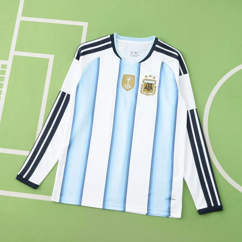 2026 FIFA World Cup Argentina home Long sleeve Fan version