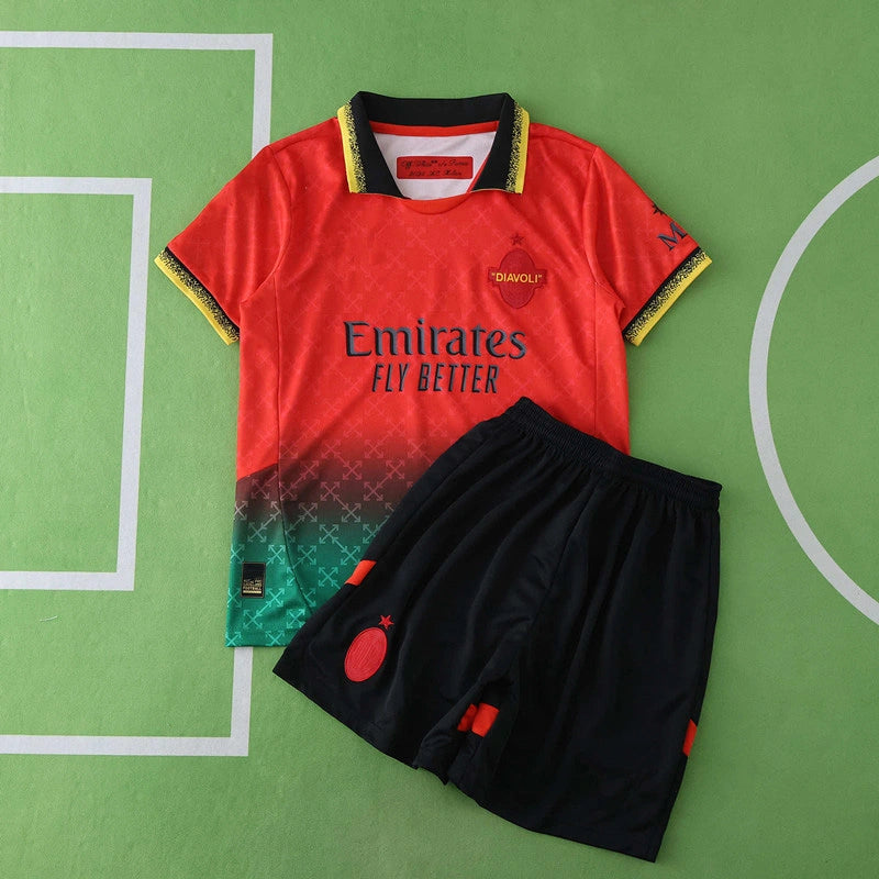 2425 season A.C. Milan x OFF-WHITE Kids kit