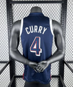 2024 USA national team  dark blue 4 Curry
