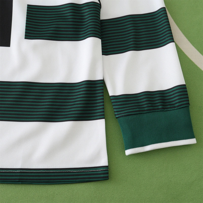 0103 season Sporting CP home Long sleeved Fan version