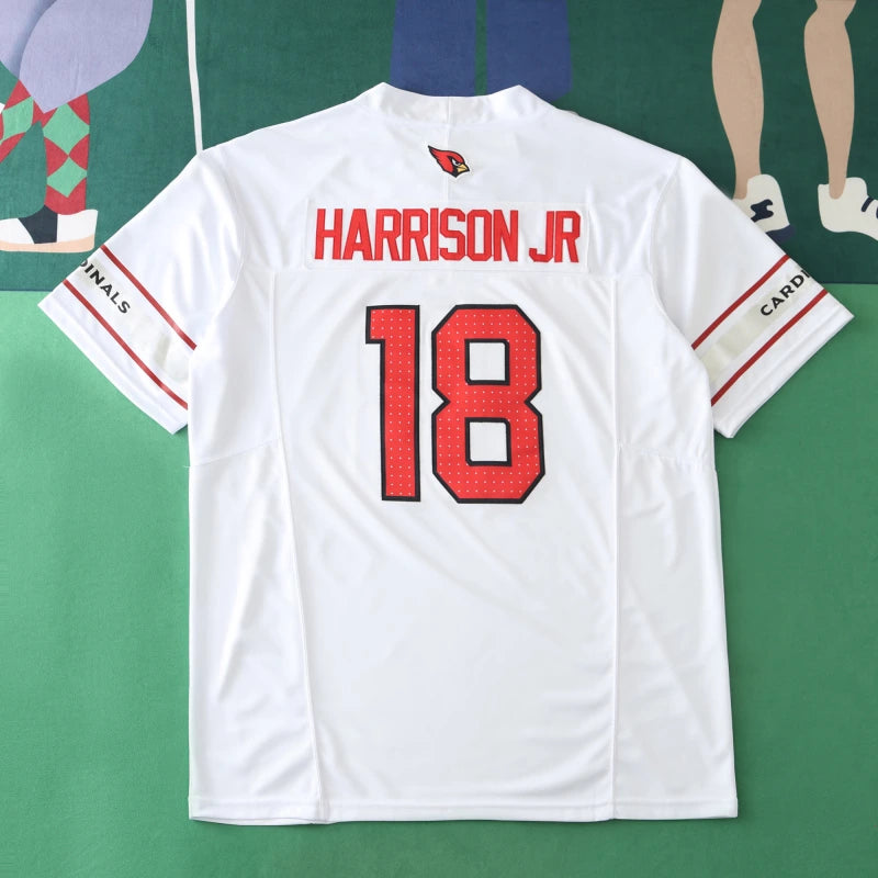 2425  Arizona Cardinals white 3th generation 18#HARRISON JR