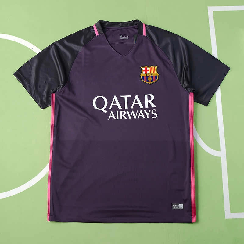 16-17 season Barcelona away retro Fan version