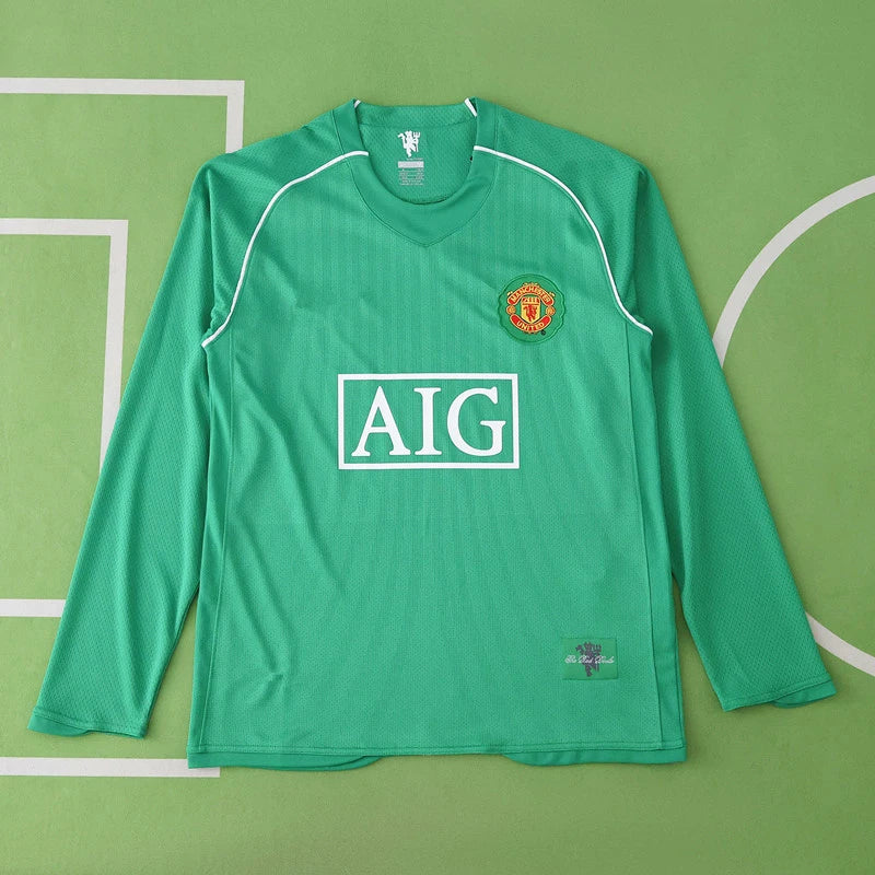 0708 season Manchester United F.C. goalkeeper retro Long sleeved Fan version