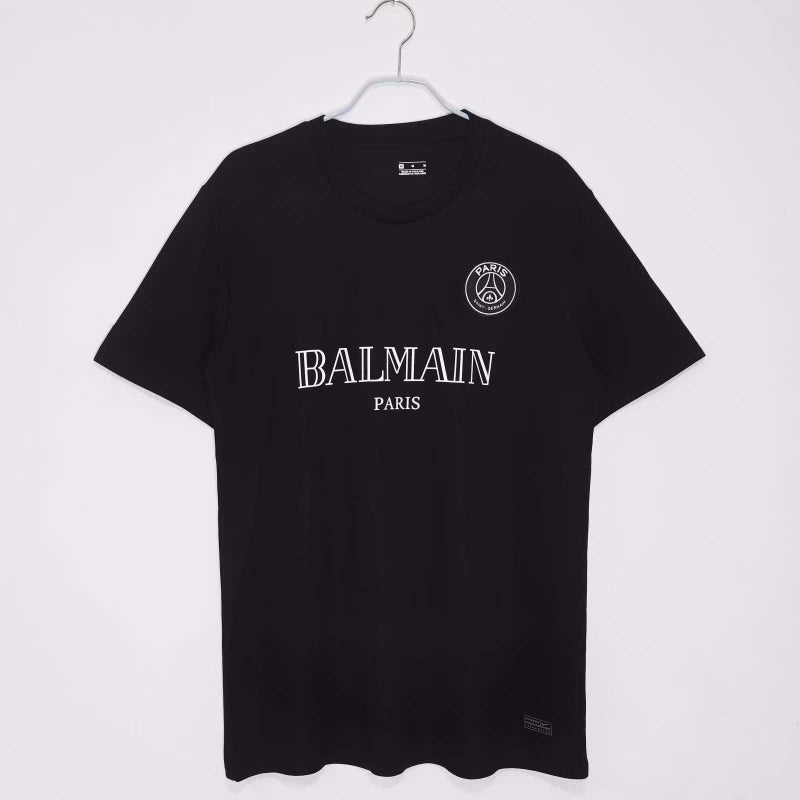 2020 Paris Black Training Suit retro Fan version