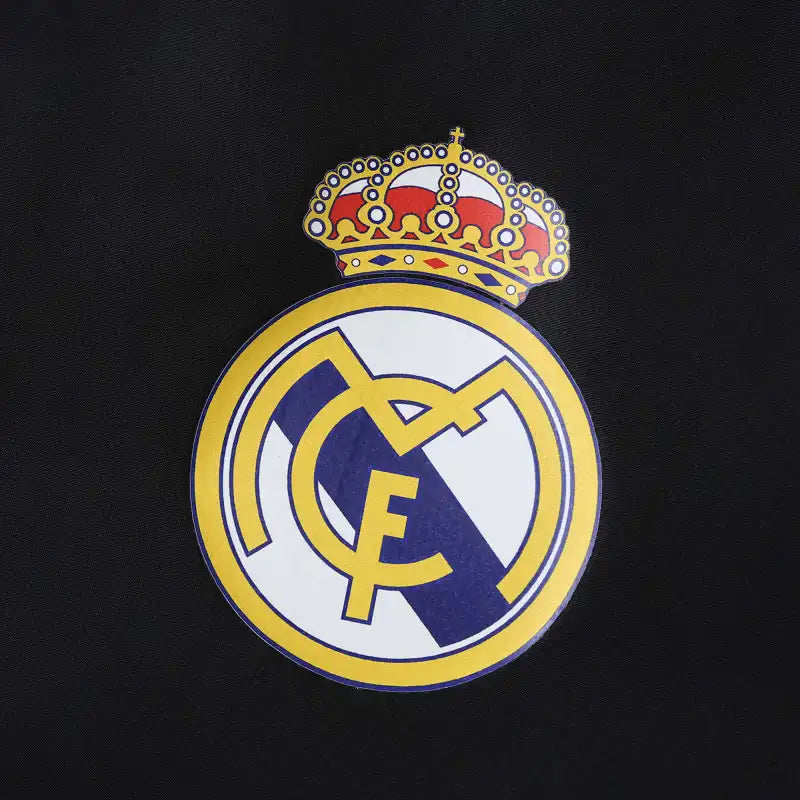 2526 Real Madrid CF black Hooded windbreak