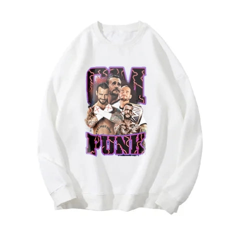 cm punk Vintage t-shirt  2506B090