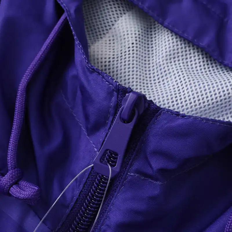 9596 Real Madrid CF purple Hooded windbreak