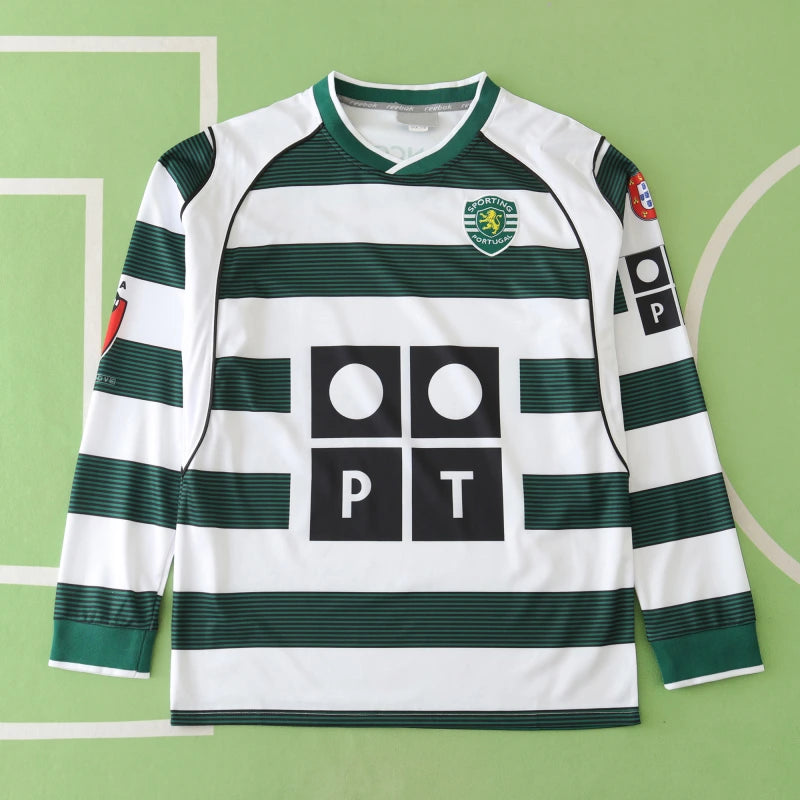 0103 season Sporting CP home Long sleeved Fan version