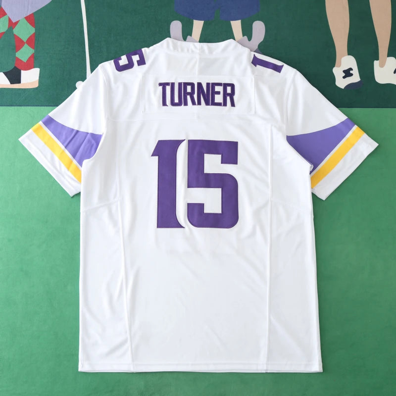 2425 Minnesota Vikings white 3th generation 15#TURNER