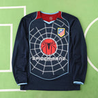 0405 season Club Atlético de Madrid away Long sleeved retro Fan version