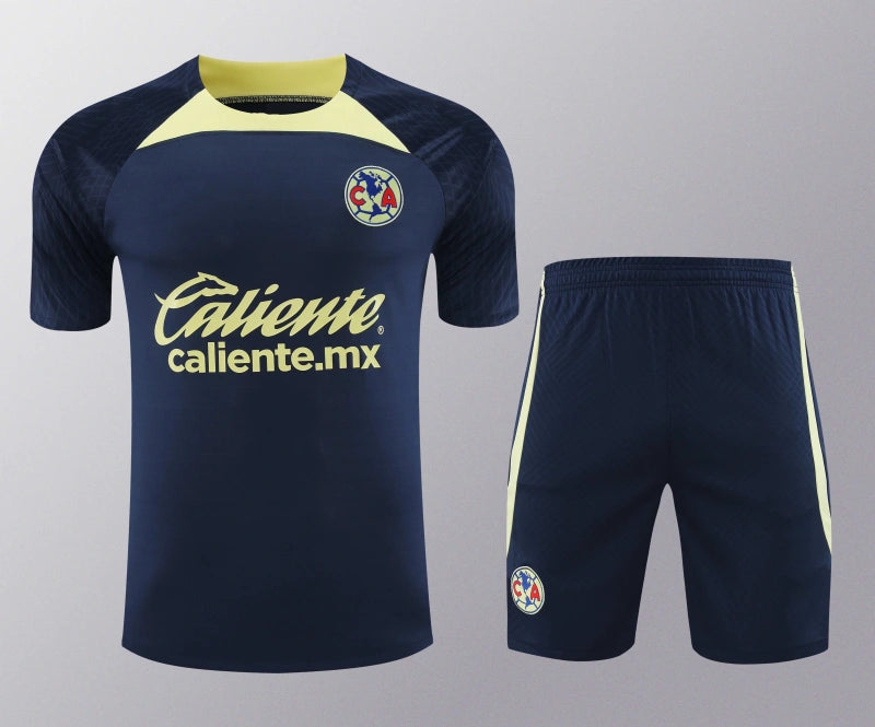 2425 Club América Training clothes suit Short sleeve Fan version