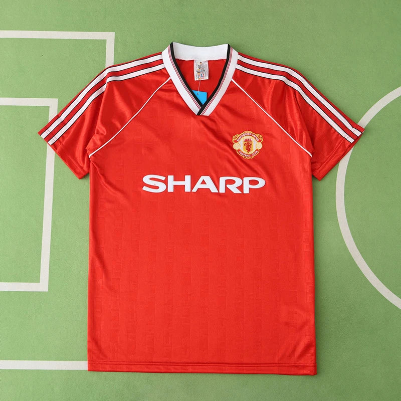 9900 season Manchester United F.C. home  retro Fan version