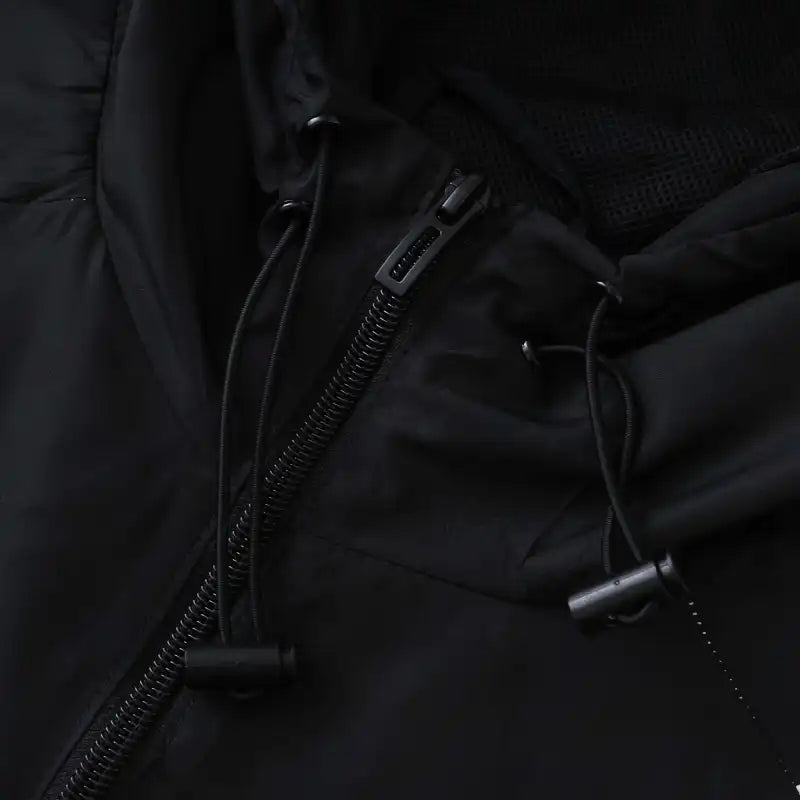 2526 Real Madrid CF black Hooded windbreak