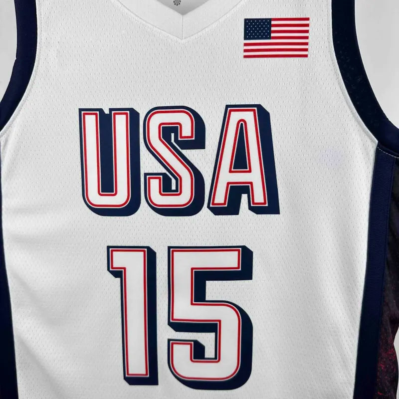2024 USA national team white 15 Booker