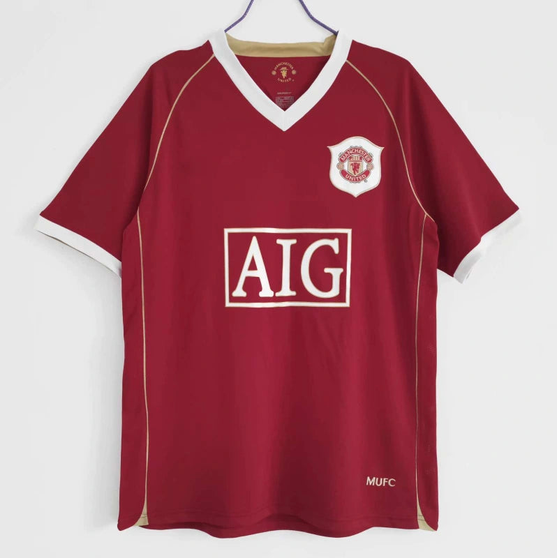 0607 season Manchester United home retro Fan version