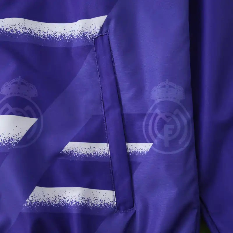 9596 Real Madrid CF purple Hooded windbreak