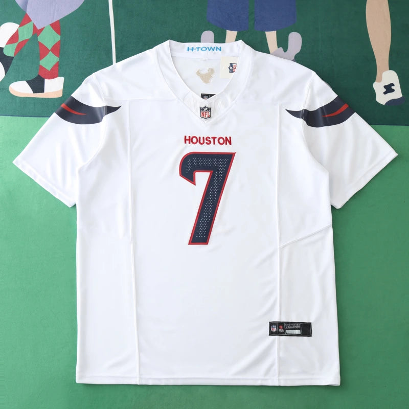 2425 Houston Texans white 3th generation 7#STROUO