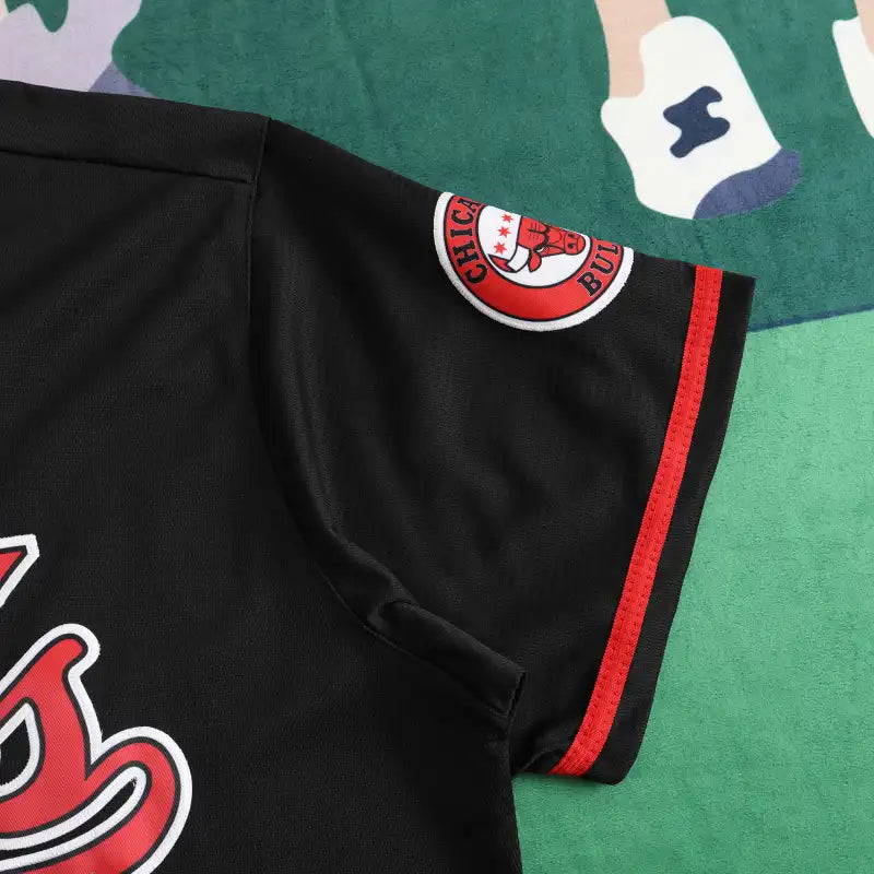 MLB Chicago Cubs Red and Black 23NO