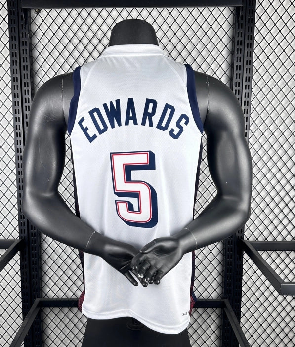 2024 USA national team white 5 Edwards