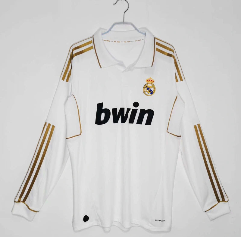 1112 season Real Madrid home Long sleeved Retro Fan version