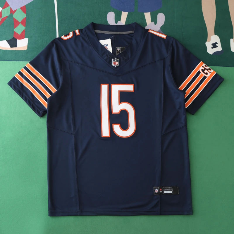 2425  Chicago Bears dark blue 3th generation 15#ODUNZE