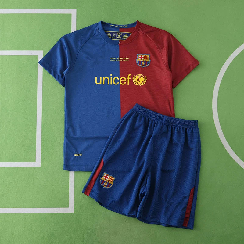 0809 FC Barcelona / Barça home retro Kids kit