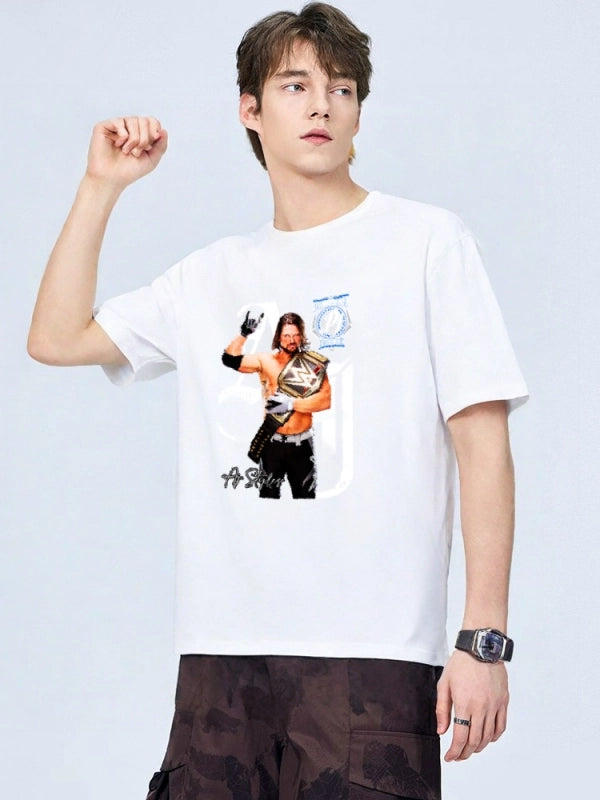 AJ STYLES Vintage t-shirt  2506B001