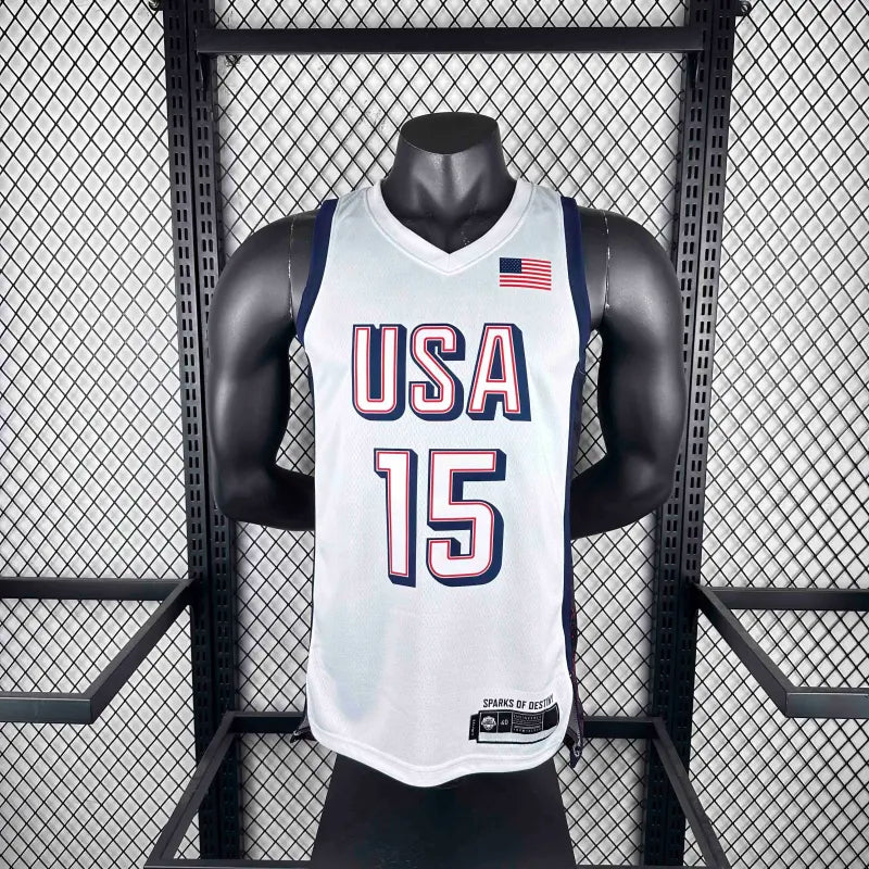 2024 USA national team white 15 Booker