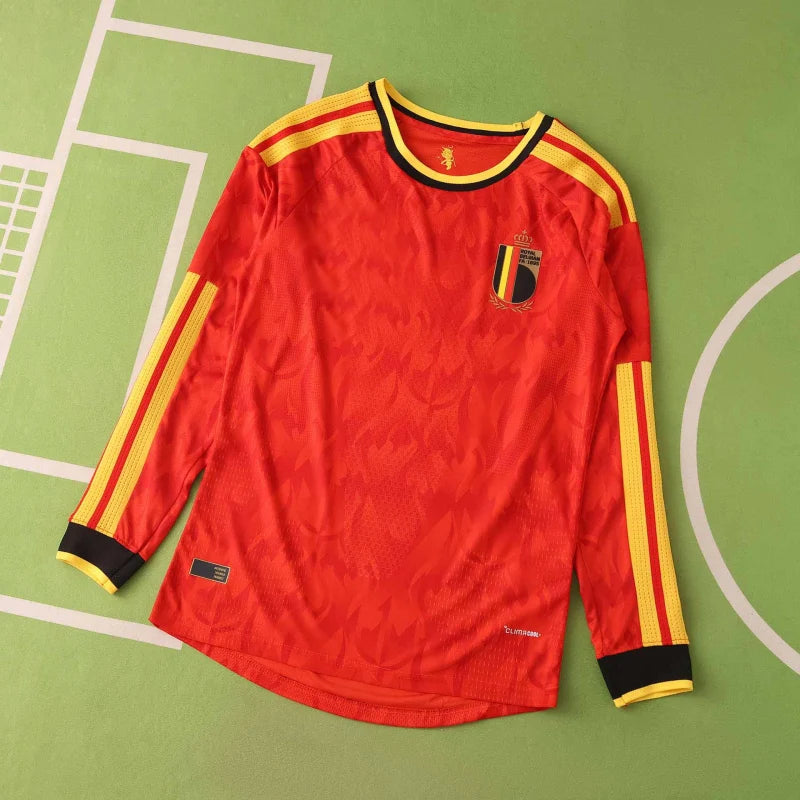 2026 FIFA World Cup Belgium home Long sleeve Player version