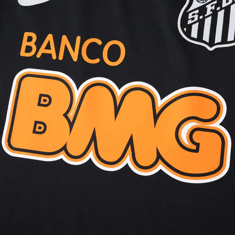 1213 season Santos FC black Long sleeved retro Fan version