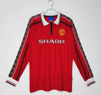 9899 Manchester United home Long sleeved Retro Fan version