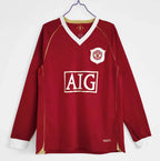 0607 Manchester United  home  Long sleeved Retro Fan version